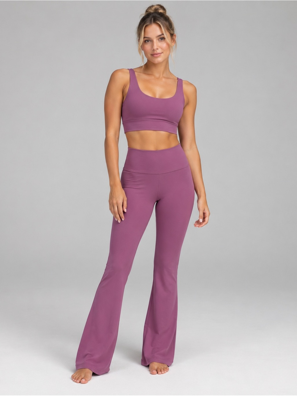 Lululemon Groove Super High Rise Flare Nulu Brier Rose Pink Size 2